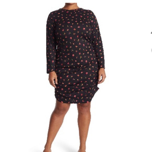 ABound Long Sleeve Ruched Sheath dress. Size 2X. Excellent condition. - Picture 2 of 10